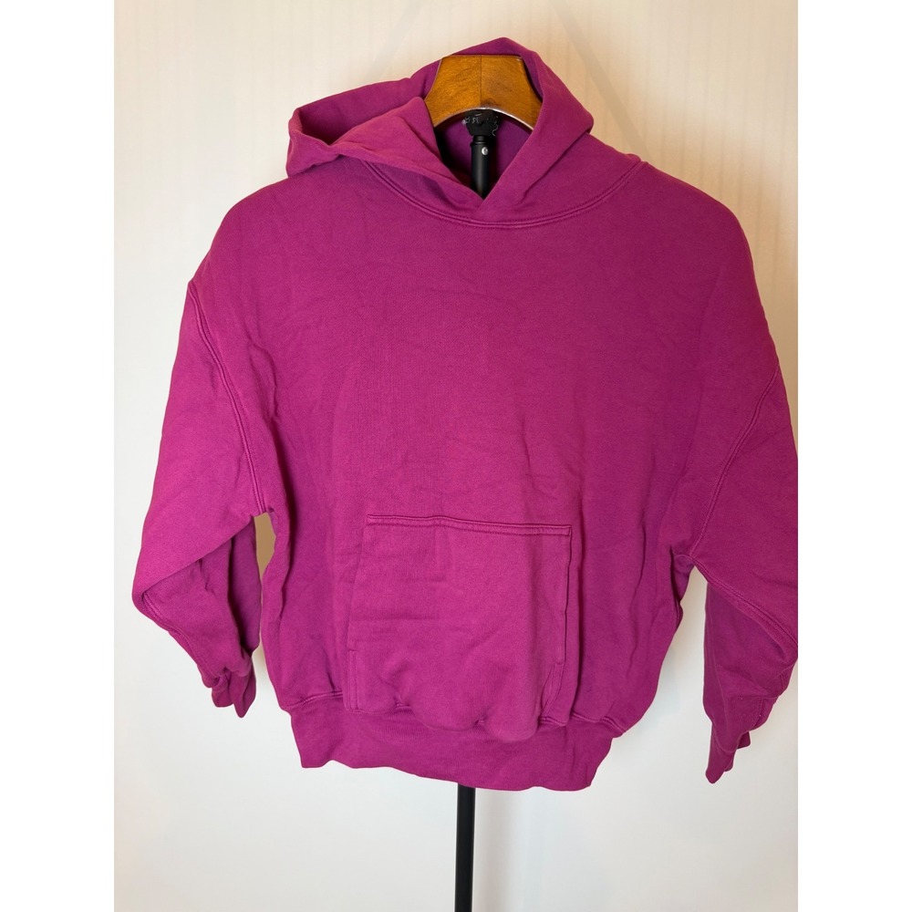 Yeezy Gap Hoodie Purple Kids Large L Double Layered Pullover Women Small